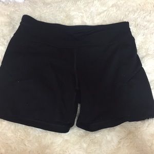 Like Nike pros, black spandex:)